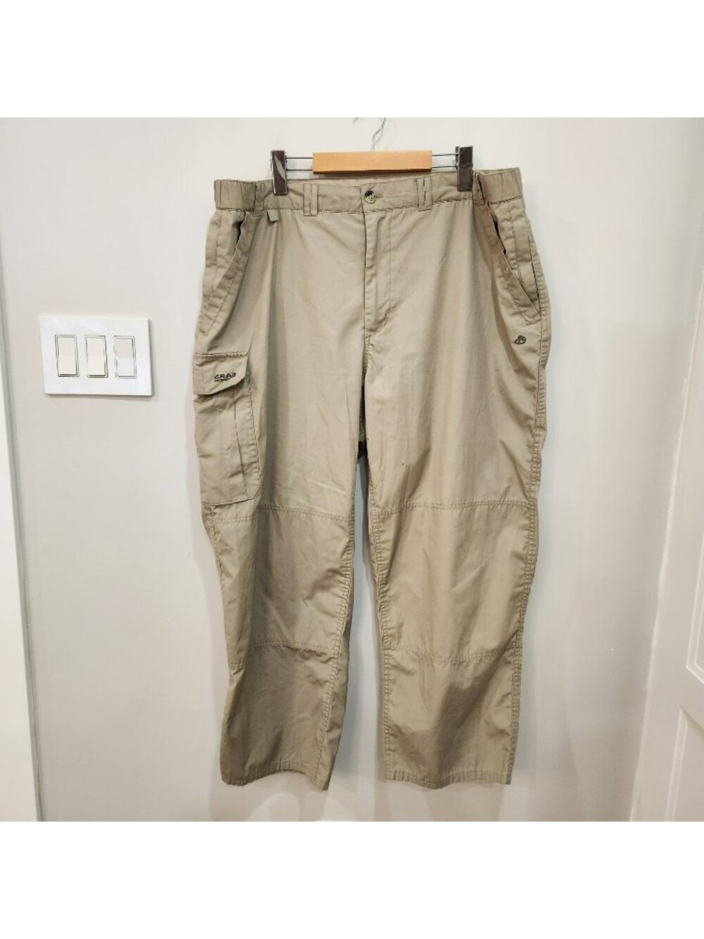 Craghoppers Cargo Pants Mens 38 x 28 Beige Hiking Outdoor Walking Travel